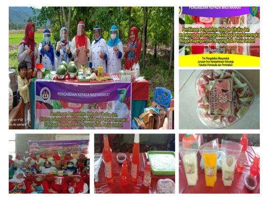 Isteri Petani di Kapelgam Pessel Ini Dilatih Mengolah Semangka Afkir Menjadi Aneka Produk Olahan Makanan