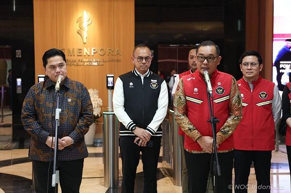 WartaPKU Menpora Erick Thohir dan CdM T