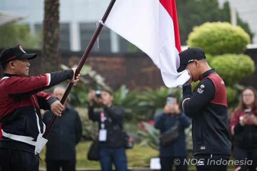 Kontingen Indonesia Untuk SEA Games 2023 Kamboja Resmi Dikukuhkan Menpora Dito
