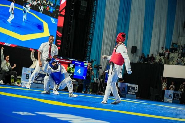 Balaskan Kekalahan Rekannya, Raihan Jadi Bintang dan All Indonesian Final di Kyorugi Putri