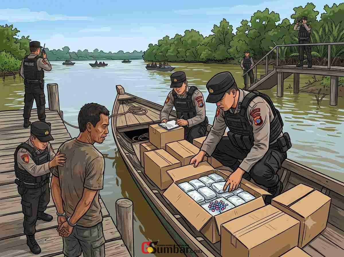 Kunci Disembunyikan di Knalpot, Modus Jaringan Sabu Riau - Sumsel Dibongkar Polisi