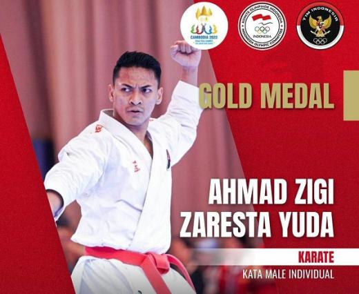 Zigi Hattrick Medali Emas di SEA Games