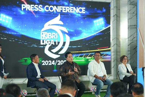 Peluncuran BRI Liga 1 2024/2025, Erick Thohir, Momen Kualitas Liga Naik Level di Asia