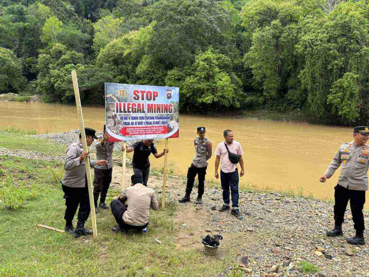 Polres Sijunjung Pastikan Tak Ada Lagi Aktivitas PETI di Sungai Palangki