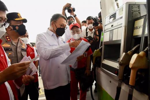 Sidak 3 SPBU di Bengkulu, Menteri ESDM Minta Distribusi BBM Tepat Sasaran