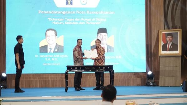 Teken Kerja Sama Antar-K/L, Menkum: Tidak Ada Lagi Ego Sektoral