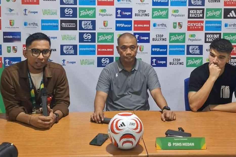 Tumbang 1-2 dari PSPS Pekanbaru, Pelatih PSMS Medan Sesalkan Petaka Kartu Merah Babak Pertama