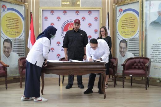 Kembangkan Sports Industry dan Sports Science, Menpora Dito Saksikan Kemenpora MoU dengan Perusahaan Microsoft Dunia
