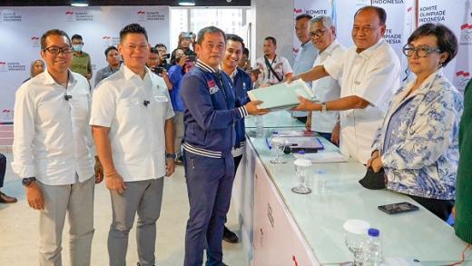 Kantongi Dukungan Mayoritas, Raja Sapta Okto-Ismail Ning Resmi Daftar Balonketum-waketum NOC Indonesia