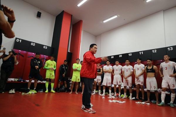 Apresiasi Erick Thohir untuk Perjuangan Skuad Garuda