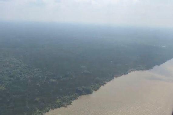 Deteksi Ratusan Titik Panas, Forkopimda Riau Lakukan Patroli Udara
