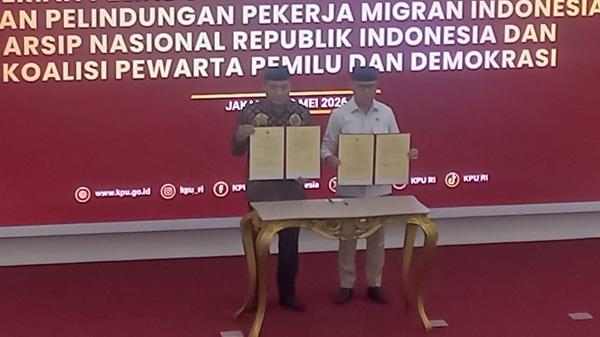 Lindungi Hak Pilih Pekerja Migran, Menteri P2MI MoU dengan KPU RI