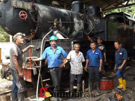 Dukung Destinasi Wisata Sawahlunto Lokomotif E1060 Mak Itam Diperbaiki