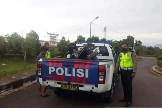 Polres Agam Amankan 25 Sepeda Motor yang Terlibat Balap Liar di GOR Bukik Bunian