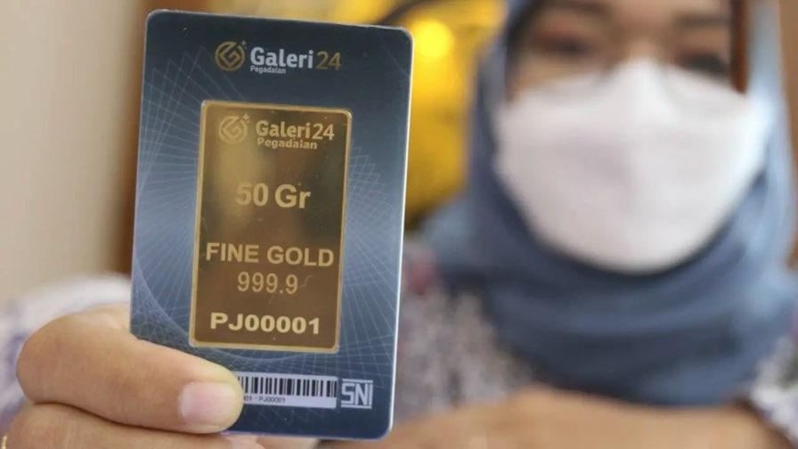 Inflasi AS Sentuh 4,2 Persen Emas Antam Bertahan Rp 2.820.000 per Gram