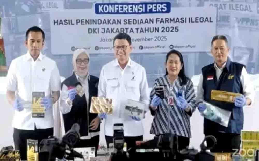 65 Obat Ilegal Ditemukan di Jakarta Barat, BPOM Ingatkan Ancaman Stroke–Serangan Jantung