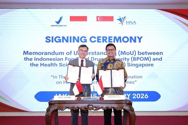 Indonesia - Singapura Bangun Sistem Pengawasan Obat dan Makanan Standar Internasional