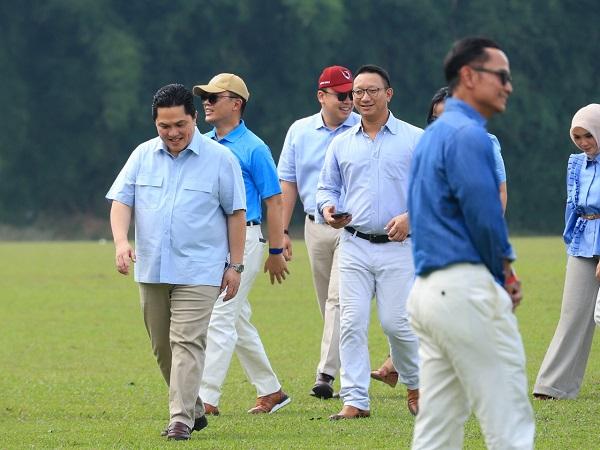 Menpra Erick dan Aryo Lihat Timnas Berkuda Polo Indonesia Lawan Korsel