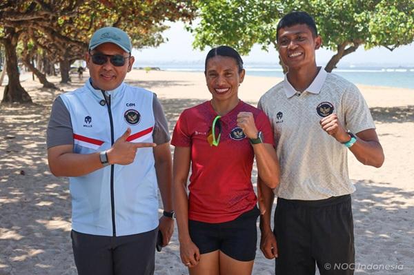Kunjungan di Bali, CdM Todotua Temui Langsung Atlet Tiga Cabor