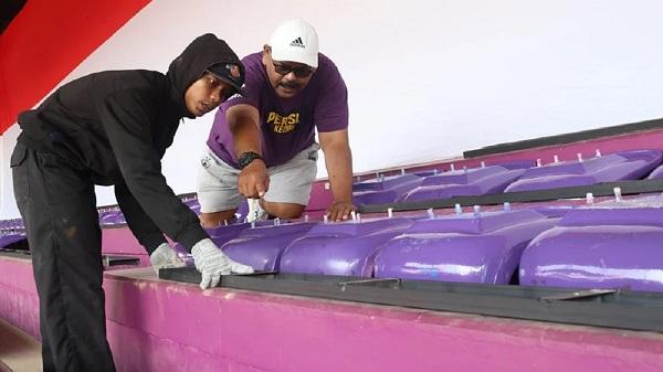 Pasang Single Seat di Stadion Brawijaya demi Kenyamanan Penonton