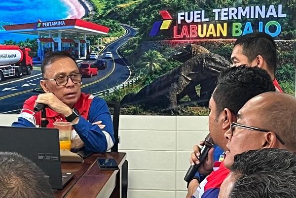 Pastikan Stok BBM Aman, Komut Pertamina Tinjau FT Labuan Bajo Pascagempa NTT