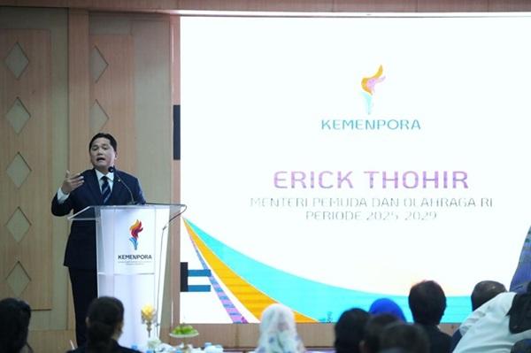 Menpora Erick Tekankan Pentingnya Persatuan Pemuda dan Olahraga untuk Membangun Bangsa