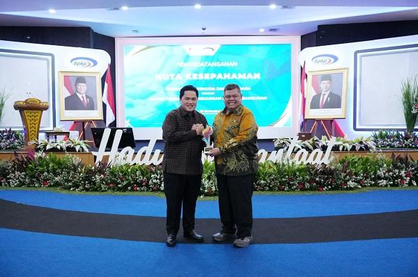 Menpora Erick dan Kepala BPKP Teken MoU Sinergitas Pelaksanaan Tugas dan Fungsi Pengawasan