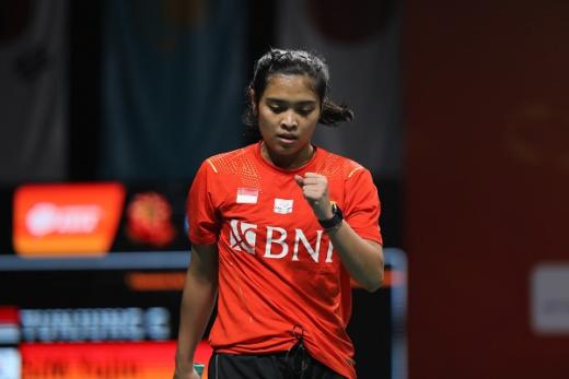 Gregoria Bawa Indonesia Memimpin 1-0