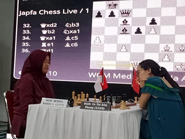 Peluang Medina Semakin Tipis Menangkan Duel Meet Internasional JAPFA Chess Festival 2024
