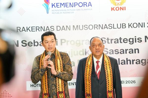 Wamenpora Taufik Tegaskan Sinergitas Demi Prestasi Olahraga Indonesia di Rakernas KONI 2026
