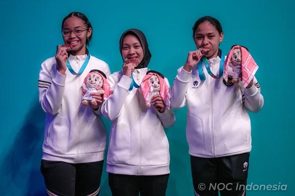 Timnas Anggar Putri Indonesia Tutup ISG 2025 Dengan Raih Dua Medali Perunggu