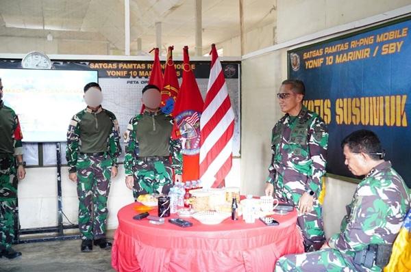 Komandan Pasmar 3 Kunjungi Pos Satgasmar Pamtas RI–PNG di Maybrat