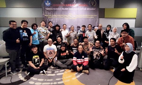 PWI Pusat dan Kemendikbudristek Gelar Diskusi Bisnis Konser Musik dan Cuan untuk Negara