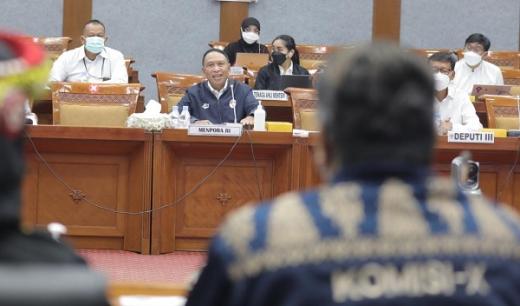Menpora Amali Jelaskan Terkait Kesiapan Indonesia Jadi Tuan Rumah ASEAN Para Games 2022 ke Komisi X DPR RI