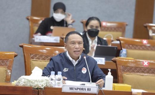Raker dengan Komisi X DPR RI, Menpora Amali Sampaikan Padatnya Kalender Even Olahraga Tahun 2022