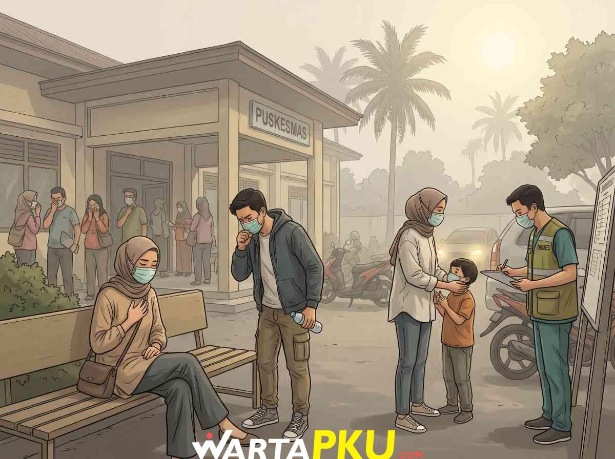 Diskes Pekanbaru Catat 15.808 Warga Terdampak Kabut Asap Karhutla