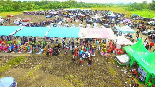 Suasana Kejurnas dilihat dari udara. Suasana Kejurnas dilihat dari udara.