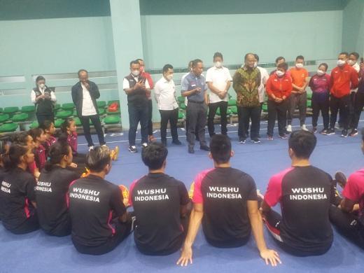 Menpora Amali Tanyakan Soal Fasilitas, Novita Pastikan Atlet Wushu Siap Tampil