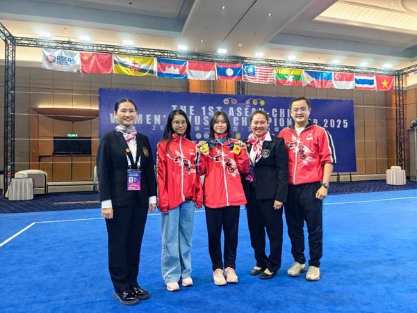 Gwen Sukses Raih 3 Emas di The 1st ASEAN-China Women’s Wushu Championship 2025