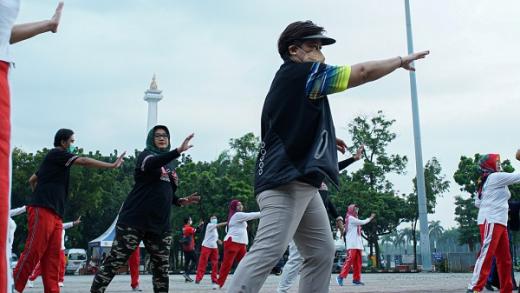 Gelorakan Olympic Values, Komisi Sport for All NOC Indonesia dan Yayasan Jantung Indonesia Gelar Senam Jantung Sehat