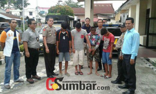 Polsek Kota Payakumbuh Tahan 4 Pelaku dalam Tiga Kejahatan Berbeda