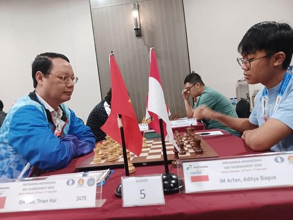 Unjuk Kebolehan, Aditya Kalahkan Pecatur Kawakan GM Thien Hai Dao