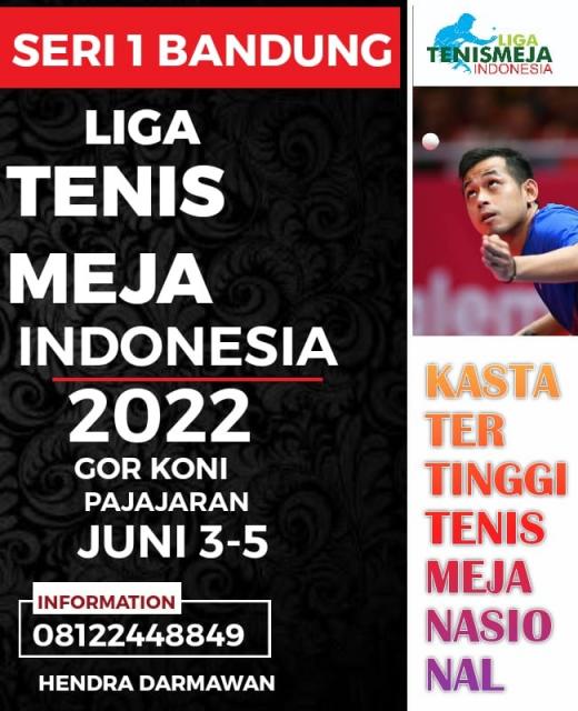 Liga Tenis Meja Indonesia 2022 Diramaikan Atlet Elit Tenis Meja Nasional
