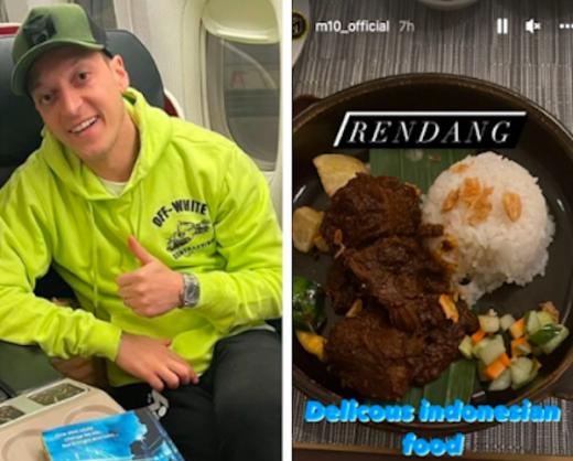 Mesut Oezil Pilih Rendang dan Gado-gado Sebagai Makanan Terenak Indonesia