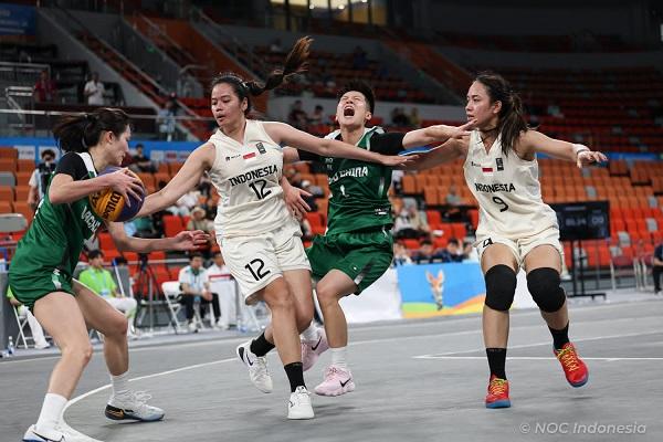 Rama Senang Timnas Basket 3X3 Putri Melaju ke Babak 16 Besar