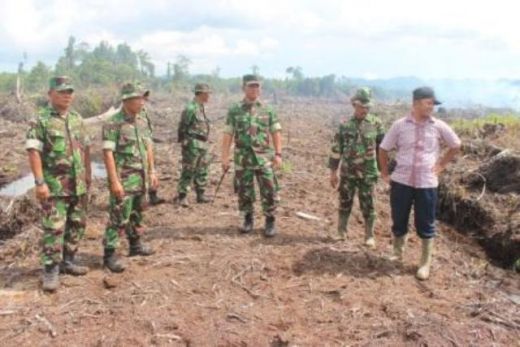 Dandim 0305/Pasaman dan Pasiter Tinjau Lokasi Cetak Sawahbaru di Ranah Batahan Pasaman Barat