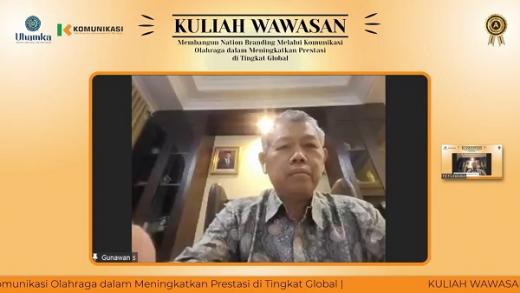 Ucapan Terimakasih Rektor Uhamka Kepada Menpora Amali