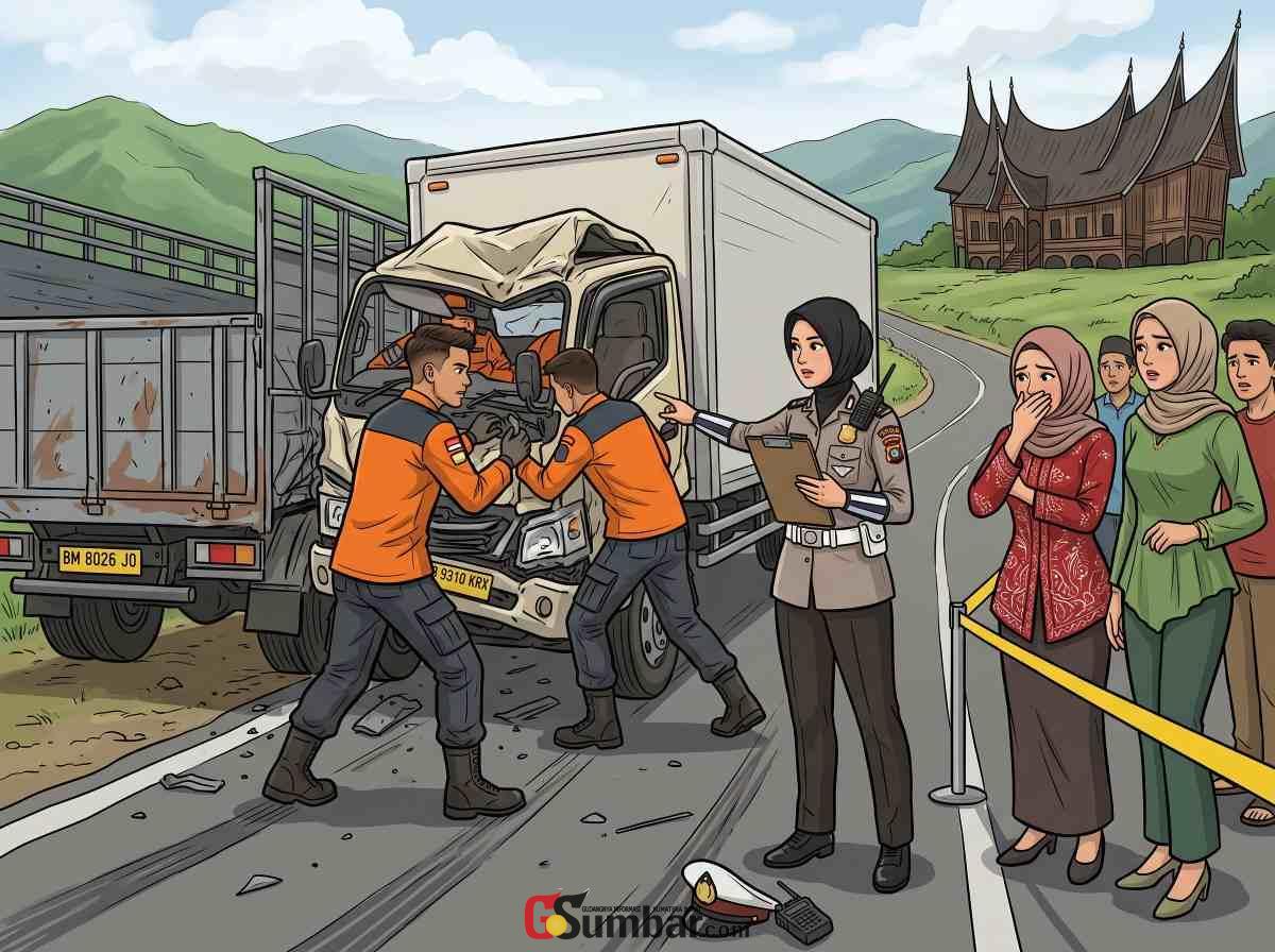 Rem Blong di Jalan Menurun, Polisi Ungkap Pemicu Tabrakan Maut di Jalinsum Solok