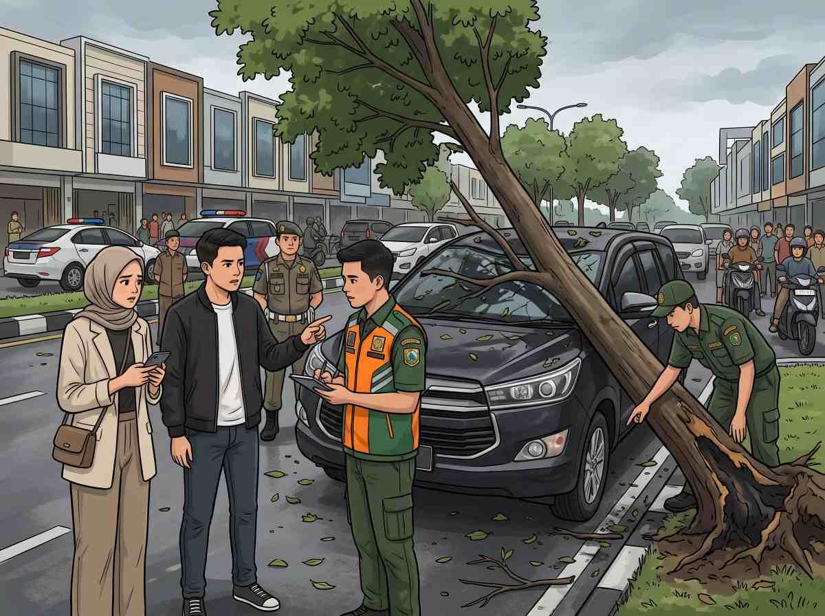 Pohon Tumbang Timpa Mobil di Sudirman Pekanbaru, Pengamat Desak Usut Tuntas Pelaku Pembakaran Akar